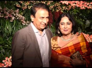 Sunil Gawaskar With Wife